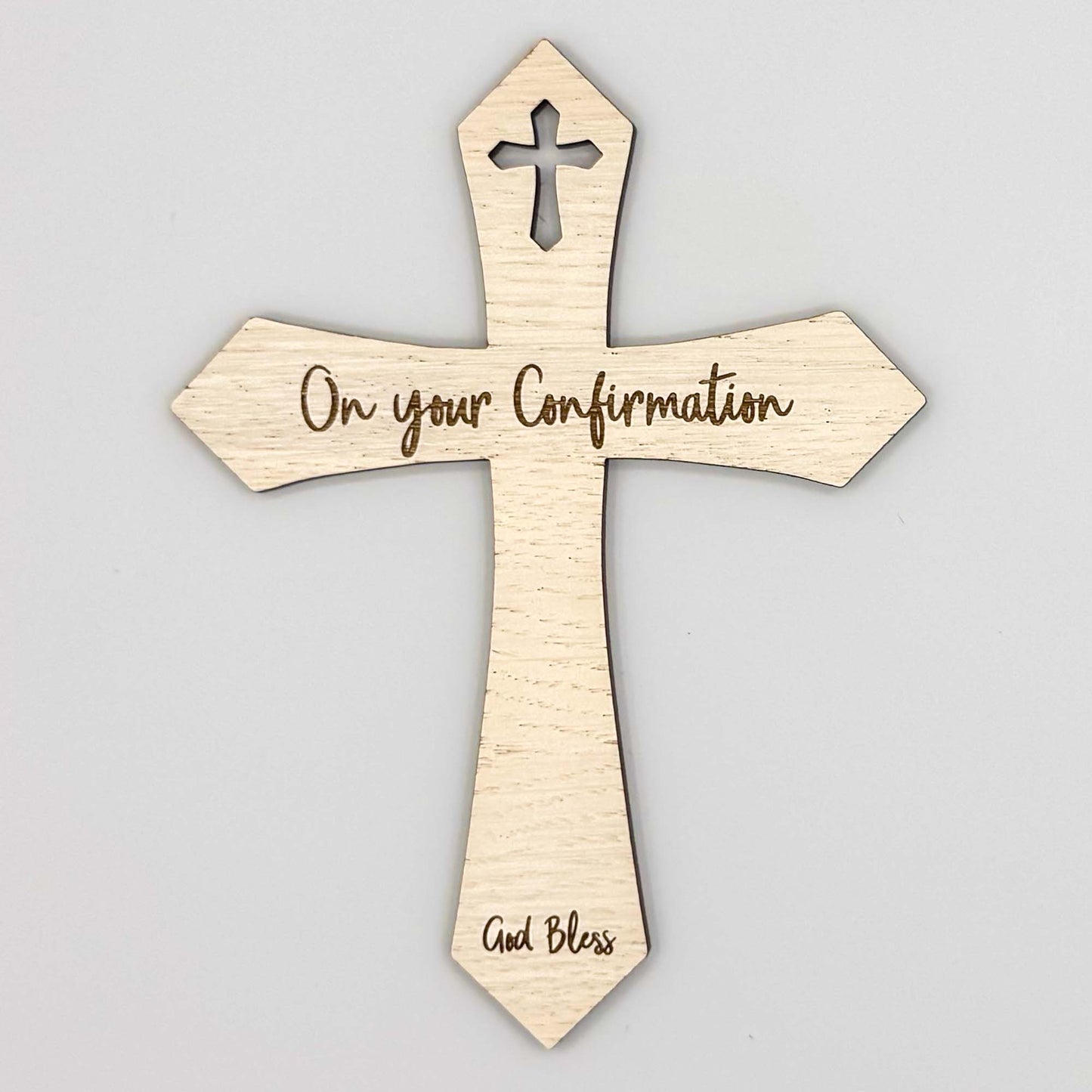 Confirmation Day Wooden Cross