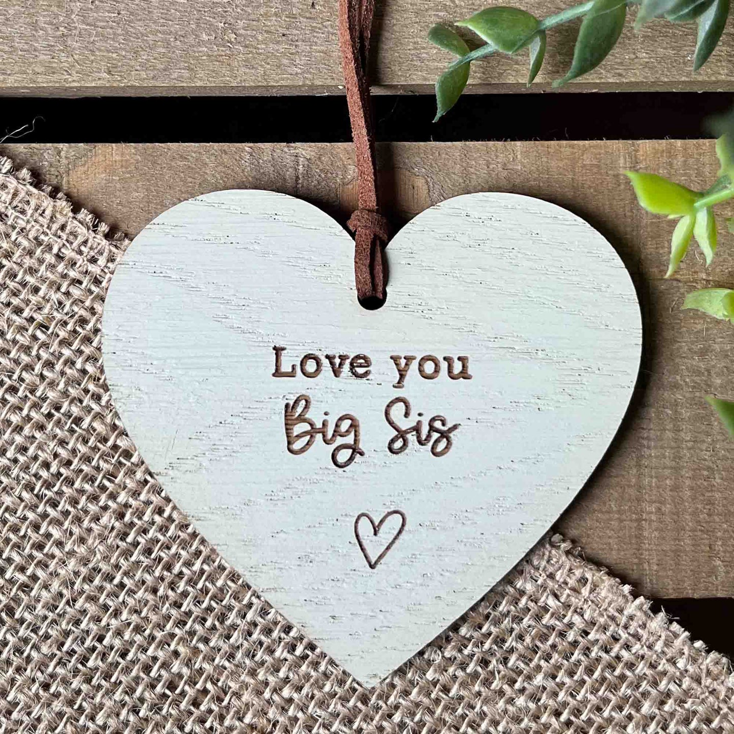 Love You Big Sis Heart Gift