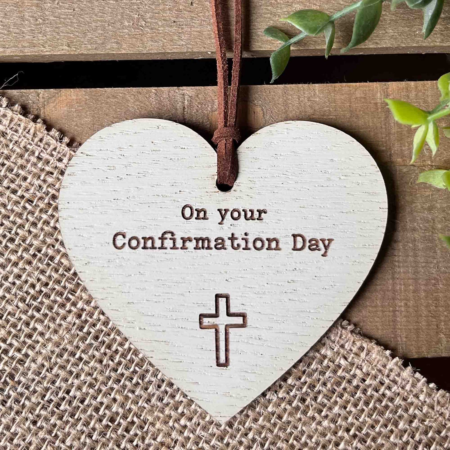 On Your Confirmation Day Message Heart Gift