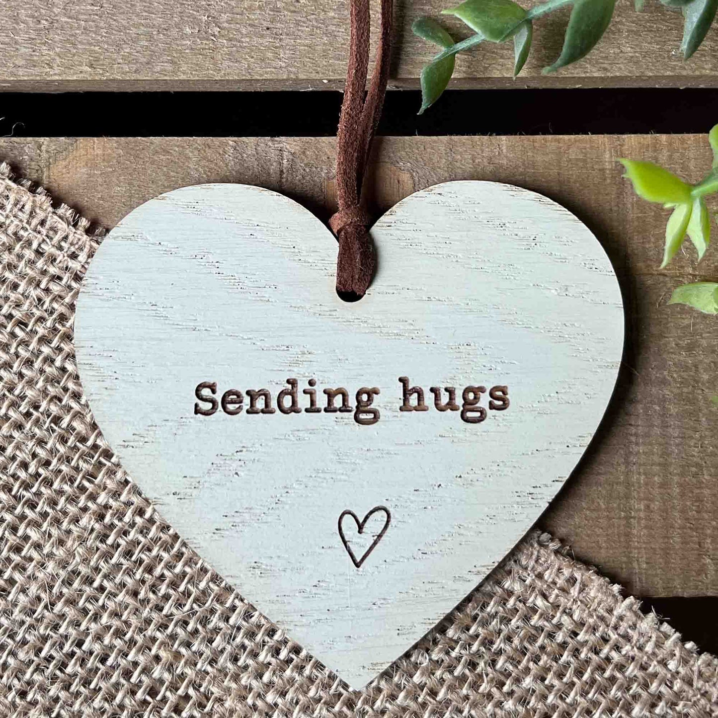 Sending Hugs condolences sympathy Message Heart Gift