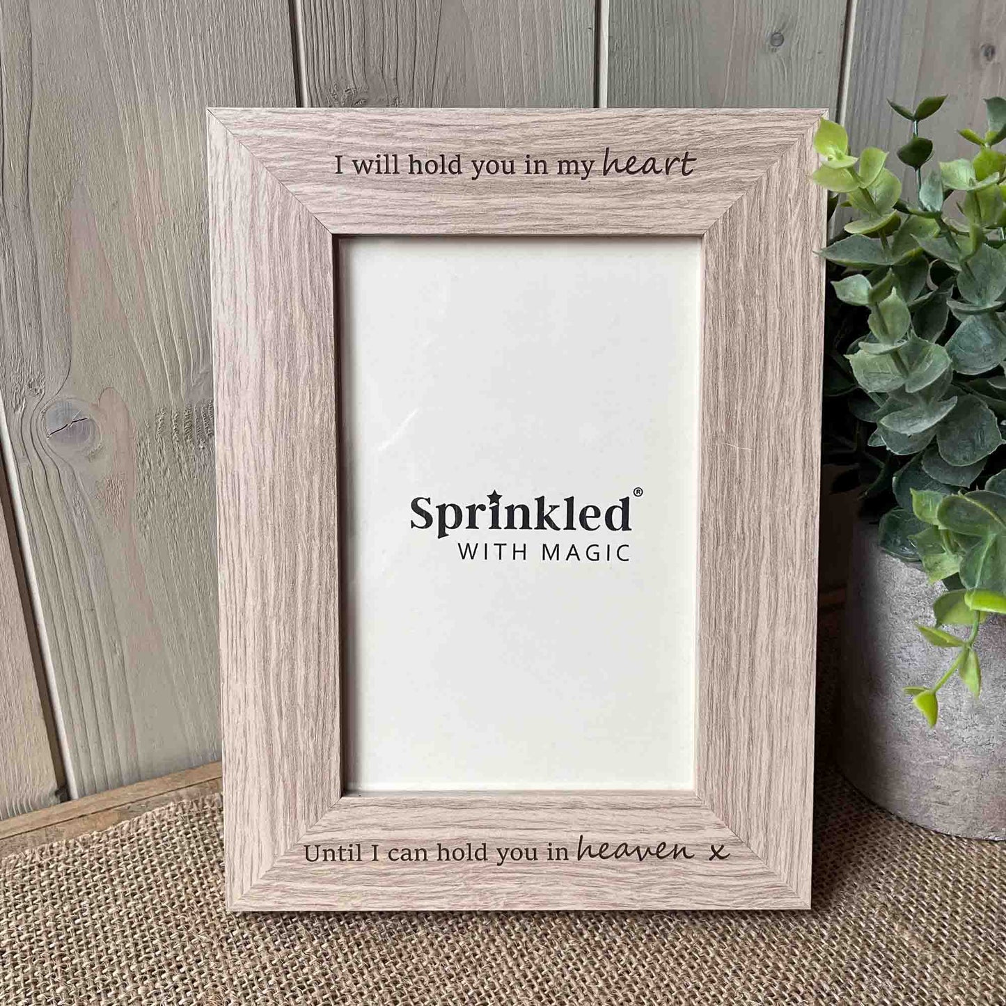 Memorial Photo Frame - I Will Hold You In My Heart..