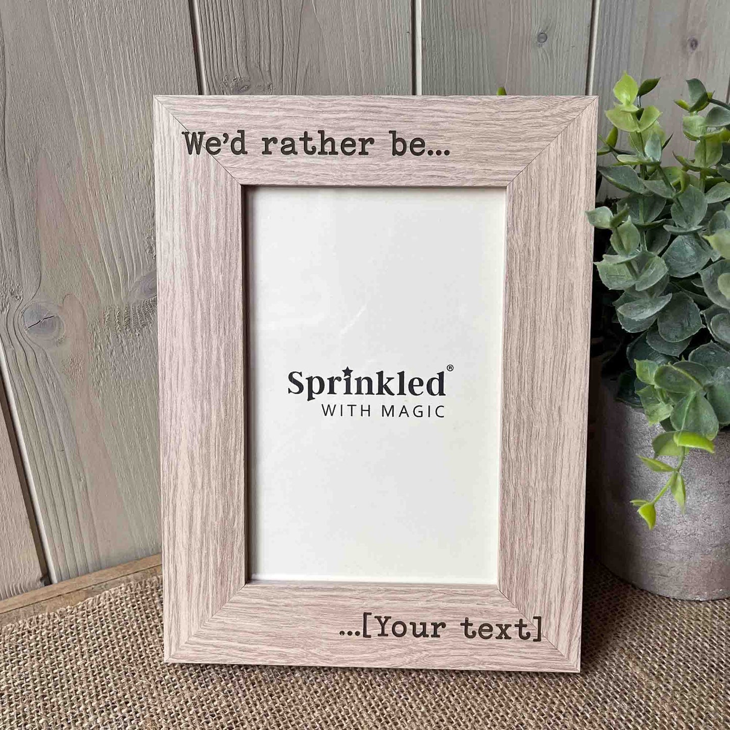 We'd Rather Be…Photo Frame - Personalised