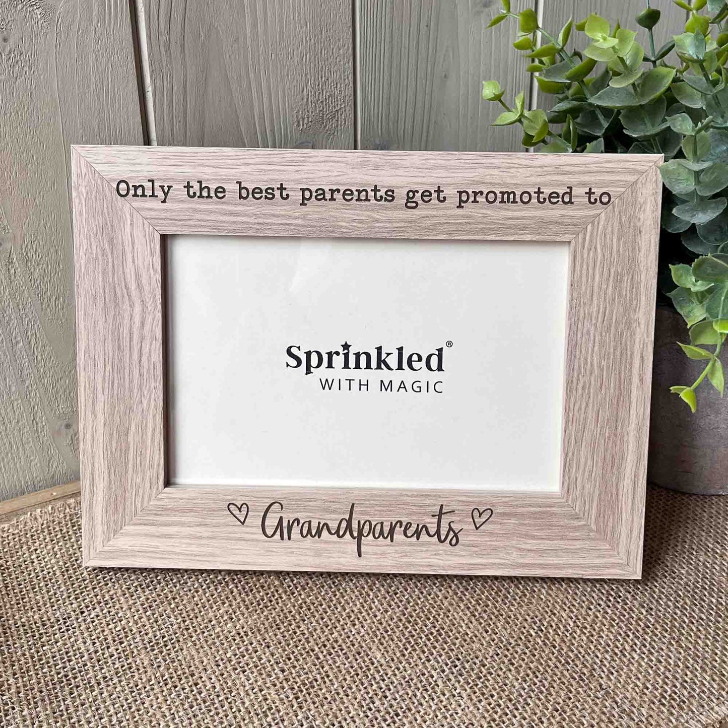 Best Parents Get Promoted to Grandparents Photo Frame