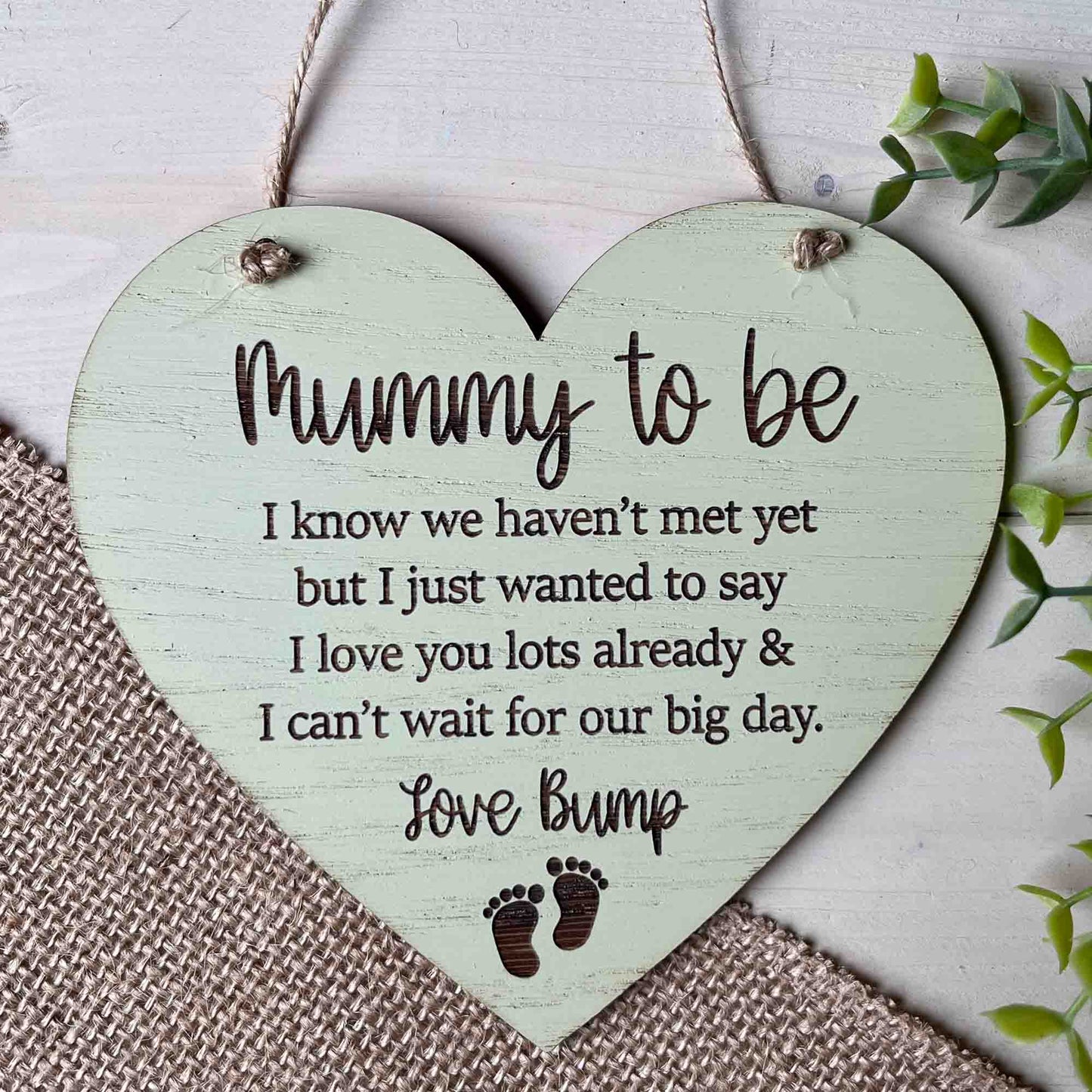 Mummy To Be From Bump Sign