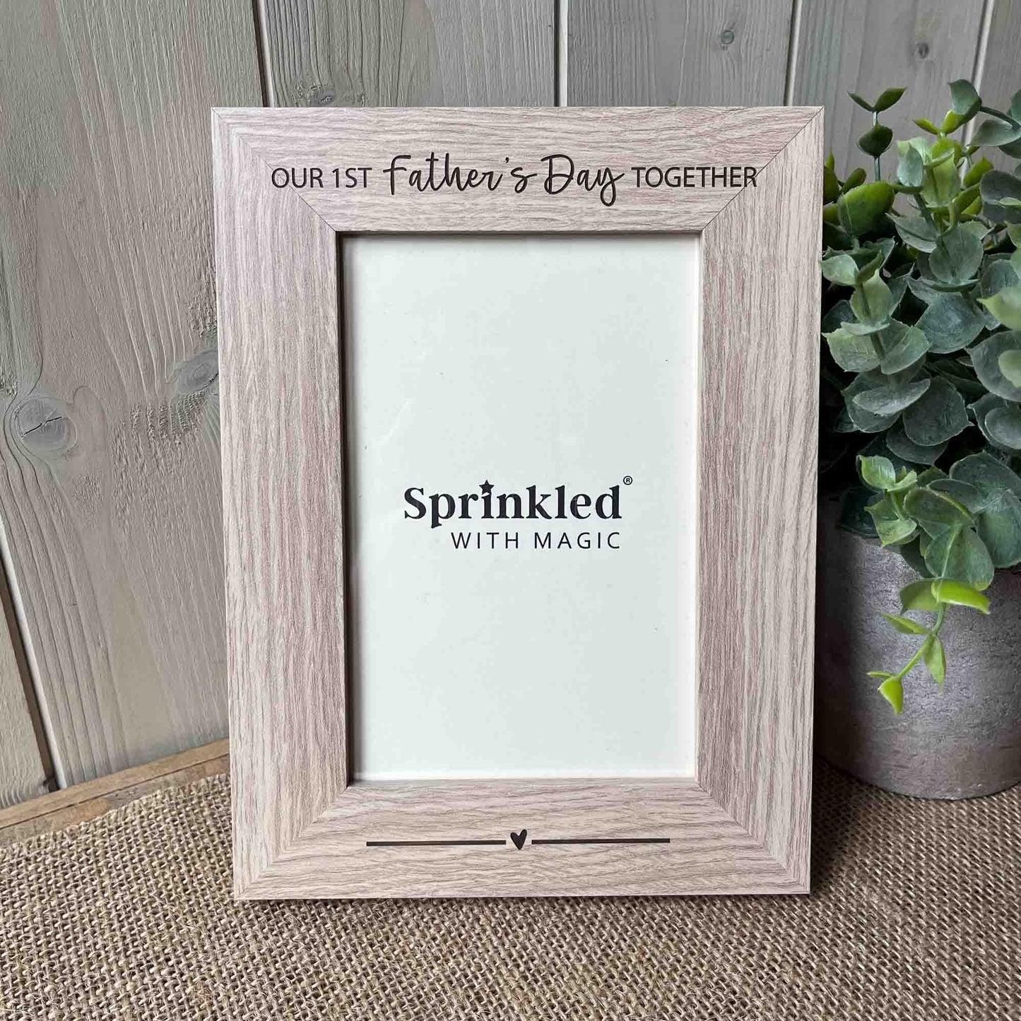Our 1st Father's Day Together Photo Frame