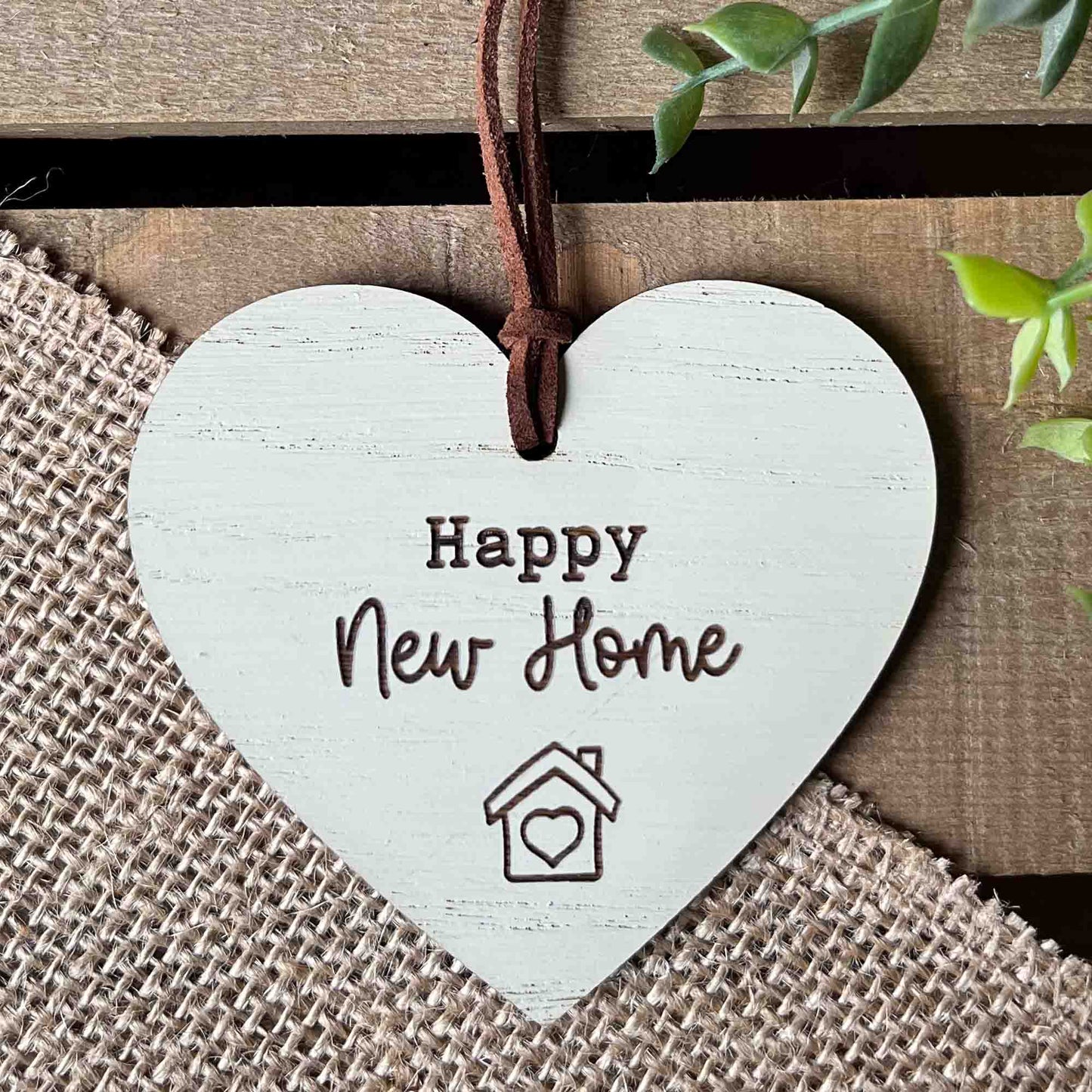 Happy New Home Message Heart