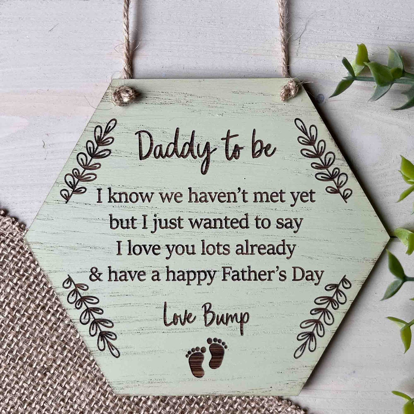 Father's Day- Daddy To Be Sign