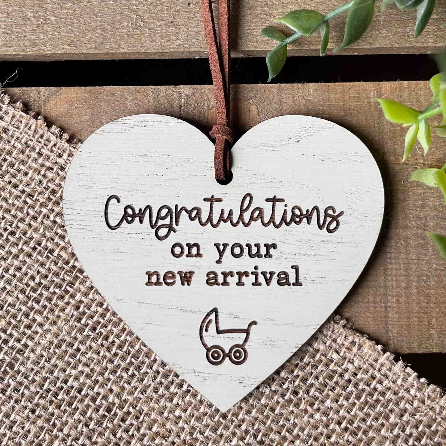 Congratulations On Your New Arrival Message Heart