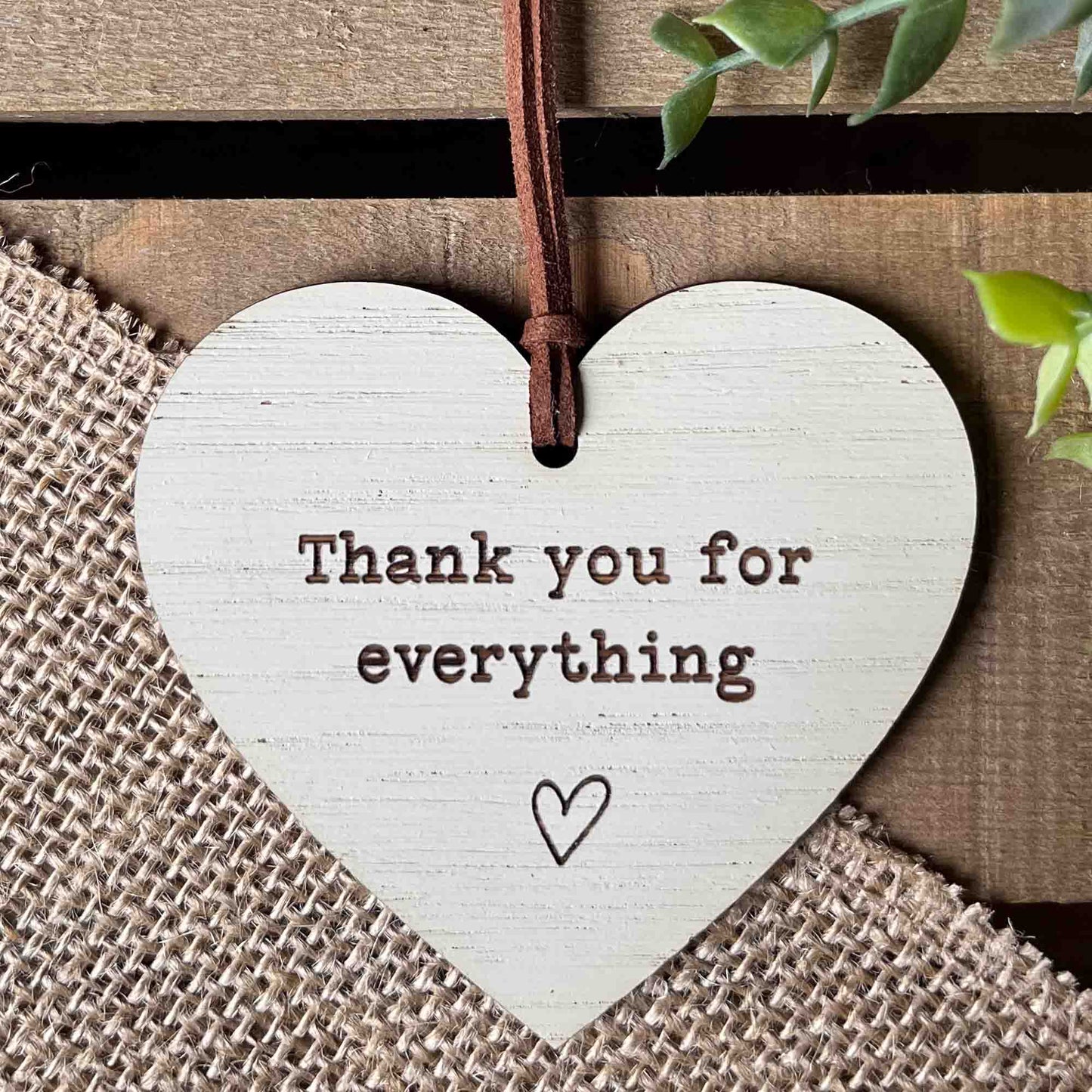 Thank You For Everything Message Heart Gift