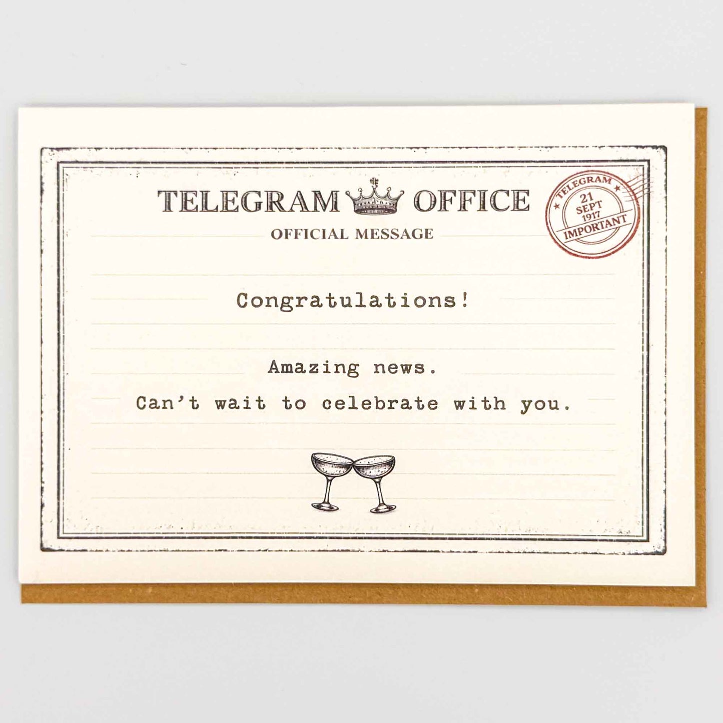 Congratulations! Amazing News Telegram Card