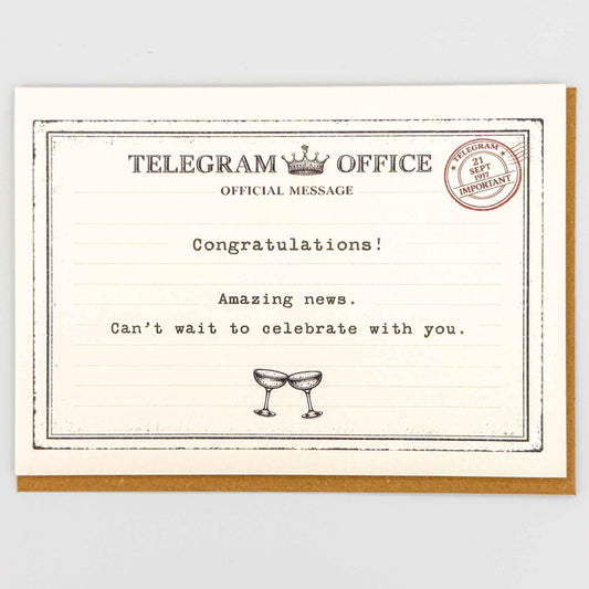Congratulations! Amazing News Telegram Card