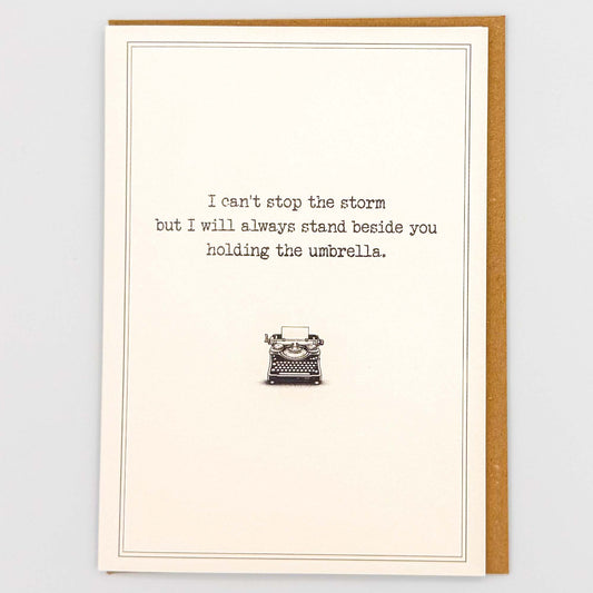 I Can't Stop The Storm Card