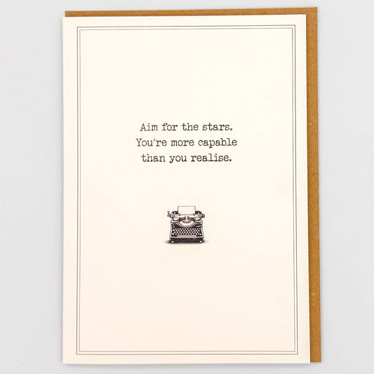 Aim For The Stars Card