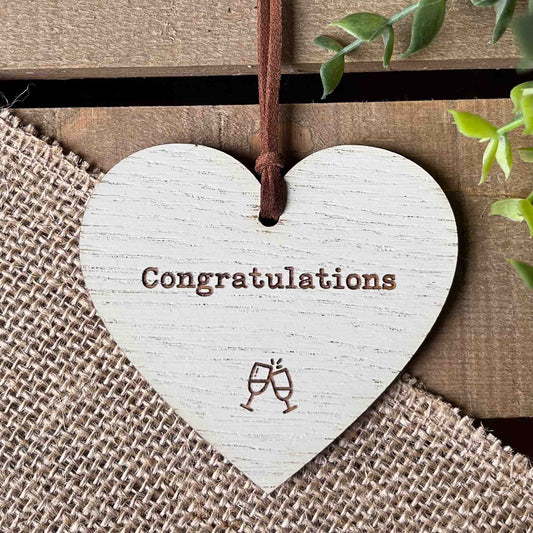 Congratulations Heart Tag Gift