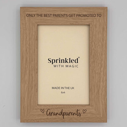 Best Parents Get Promoted to Grandparents Photo Frame