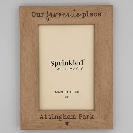 Our Favourite Place Photo Frame - Personalised