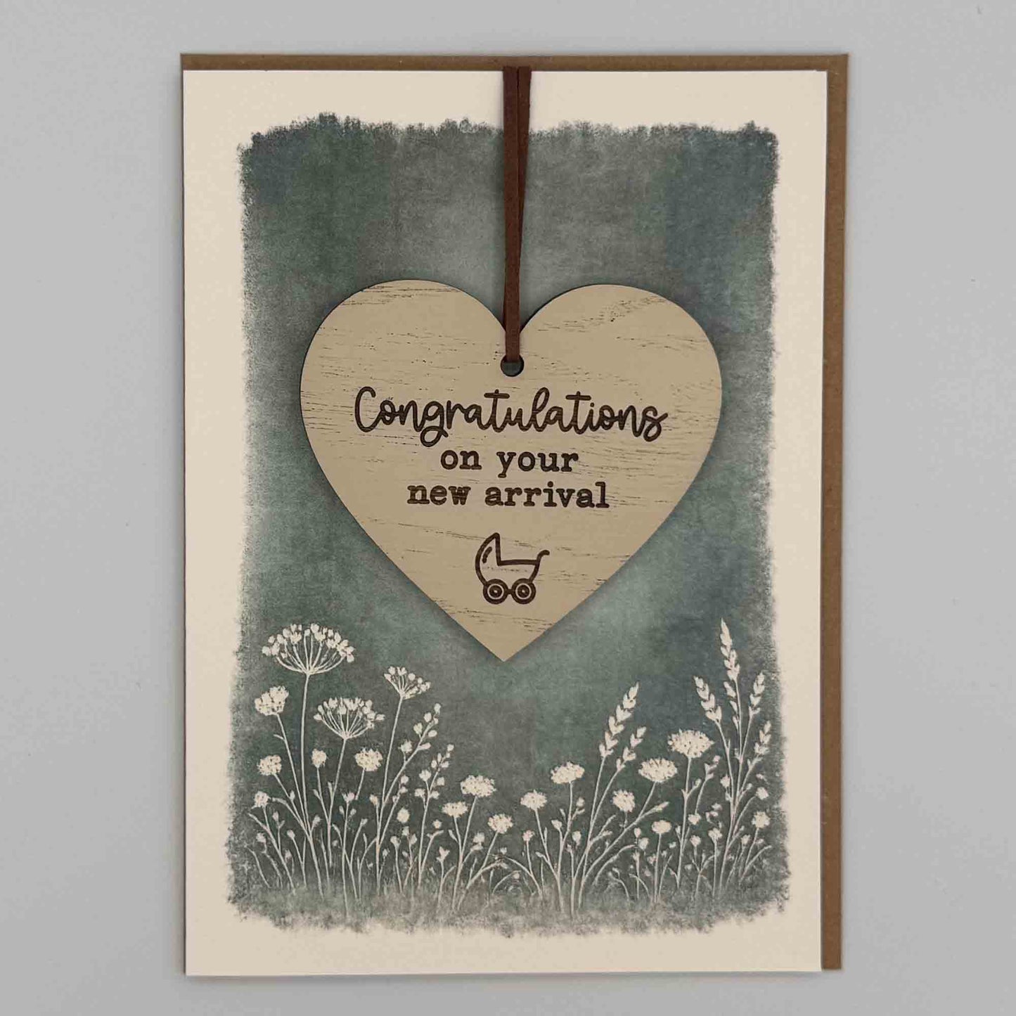 Keepsake Card - Congratulations New Arrival Heart