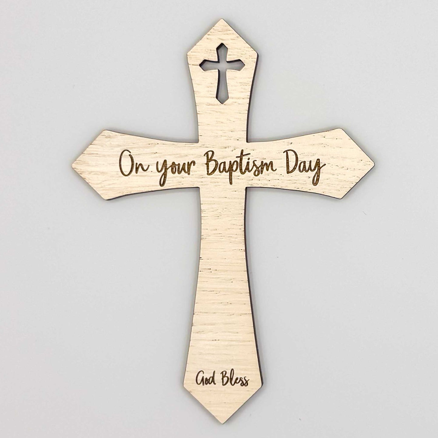 Baptism Day Wooden Cross