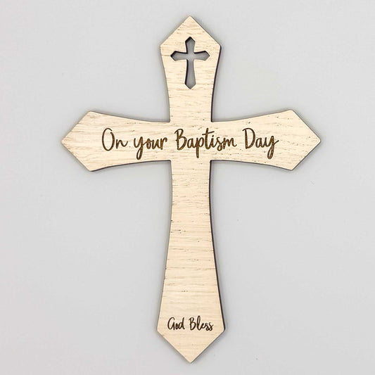 Baptism Day Wooden Cross