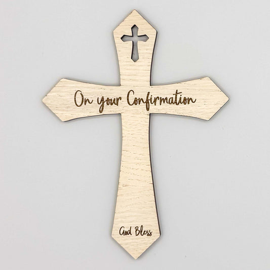 Confirmation Day Wooden Cross