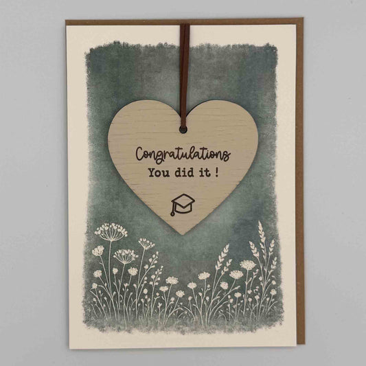 Keepsake Card - Congratulations Graduation Heart