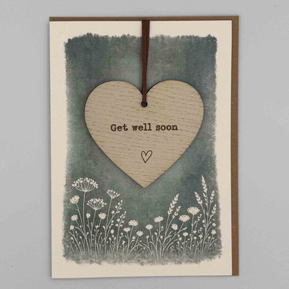 Keepsake Card - Get Well Soon Heart