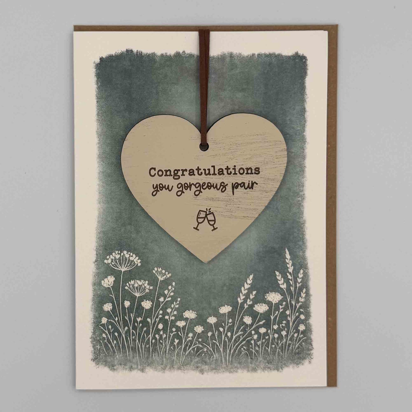 Keepsake Card - Congratulations Gorgeous Pair Heart