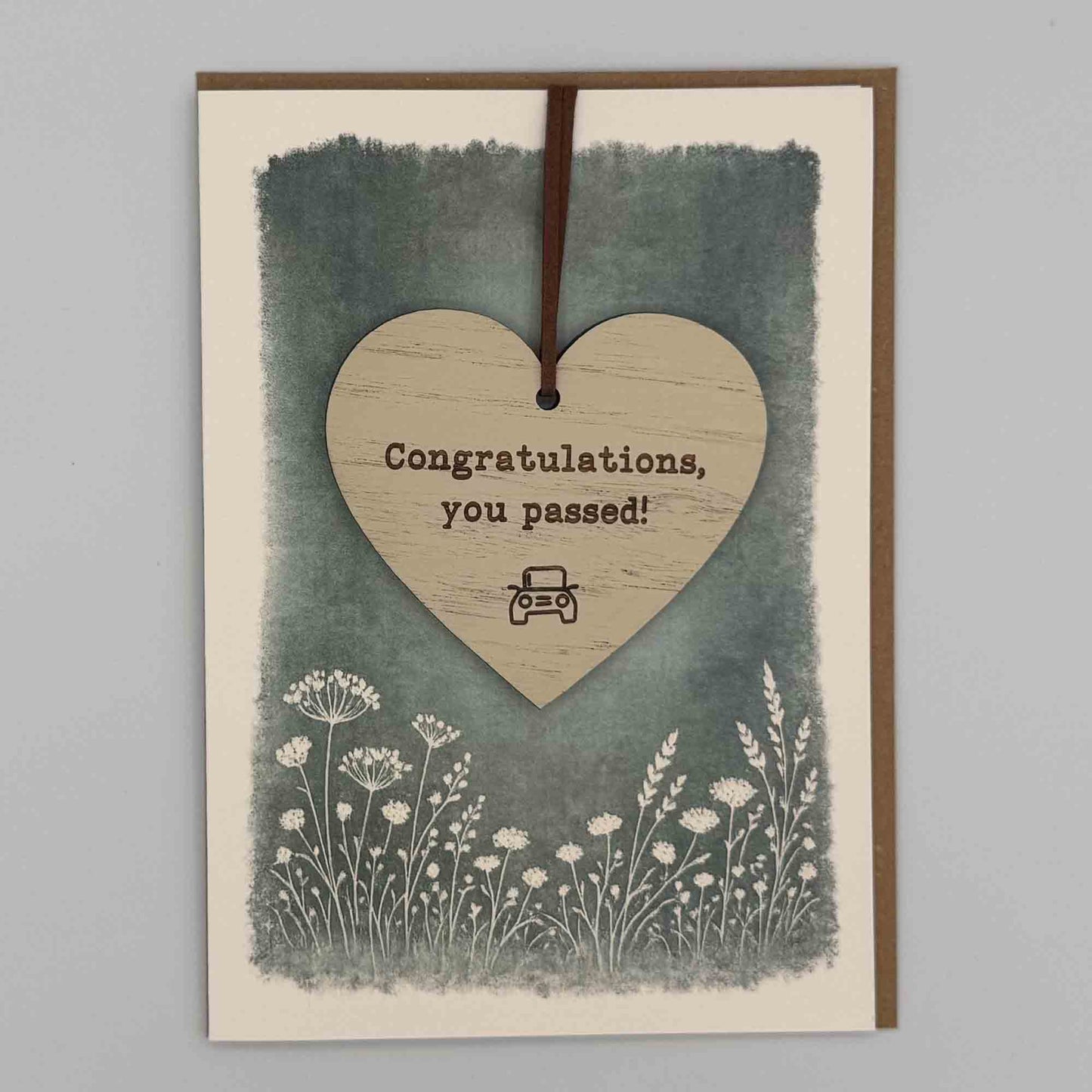 Keepsake Card - Congratulations You Passed Heart