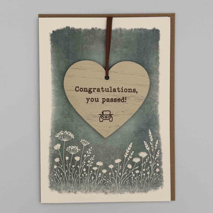 Keepsake Card - Congratulations You Passed Heart