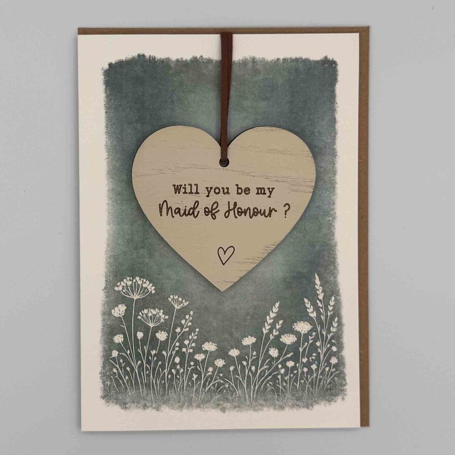 Keepsake Card - Be My Maid Of Honour Heart