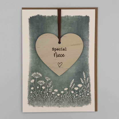 Keepsake Card - Special Niece Heart
