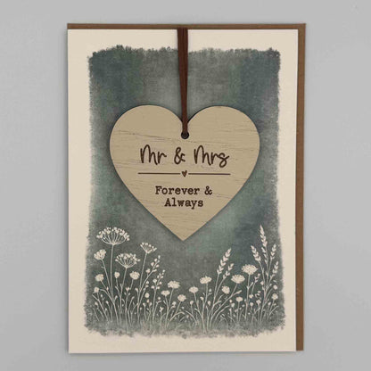 Keepsake Card - Mr & Mrs Heart