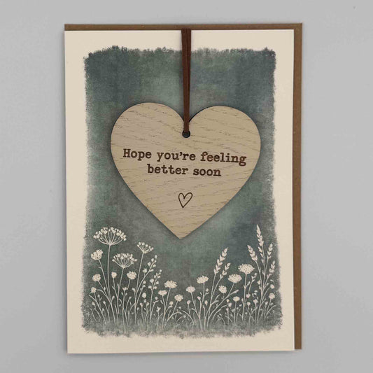 Keepsake Card - Feel Better Soon Heart