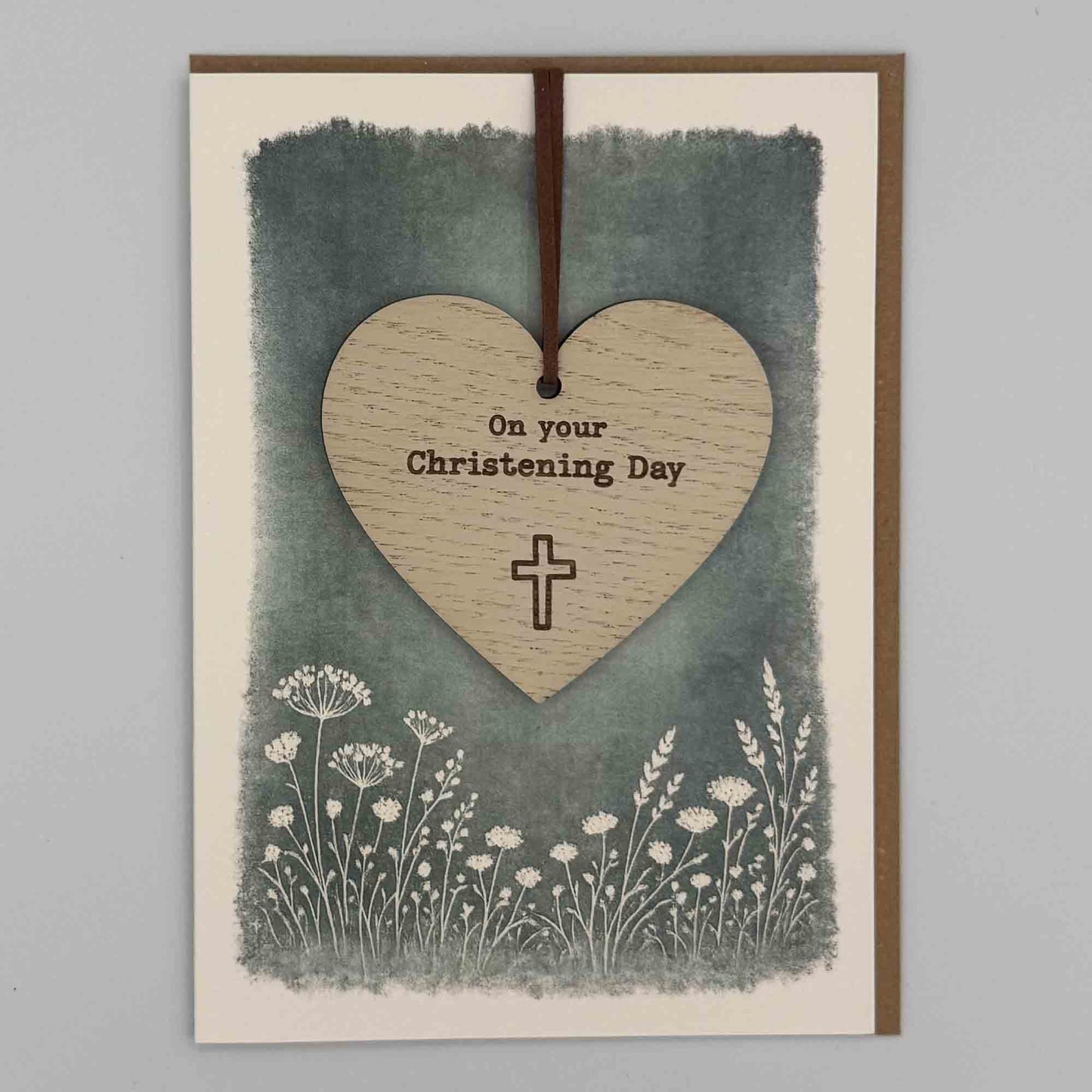 Keepsake Card - On Your Christening Day Heart