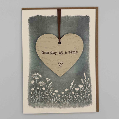 Keepsake Card - One Day At A Time Heart