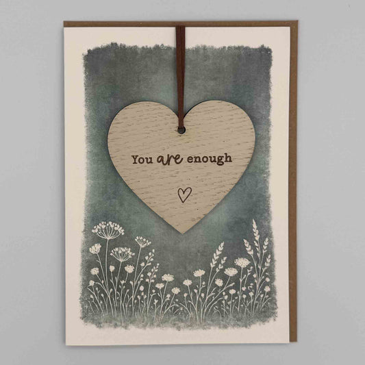 Keepsake Card - You Are Enough Heart
