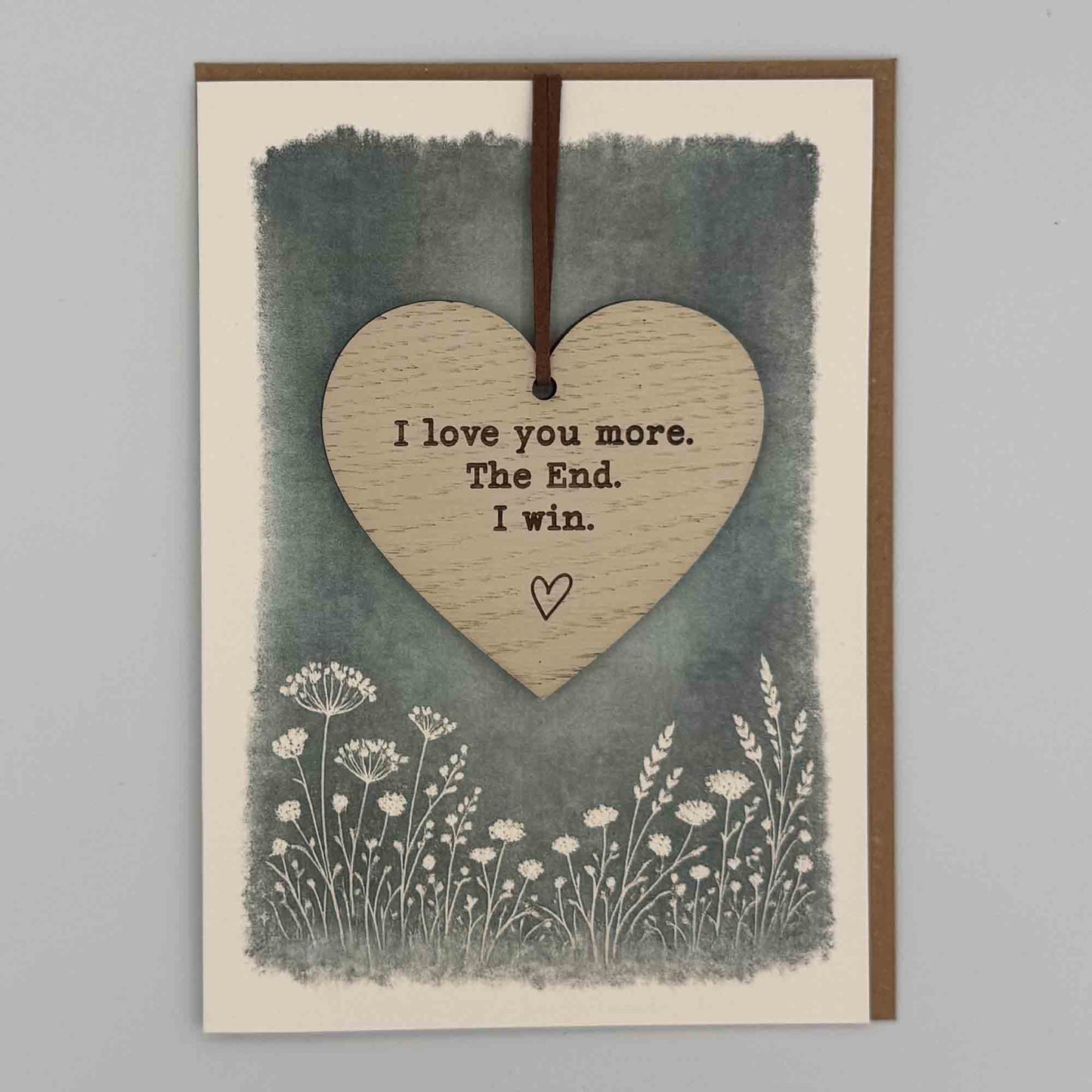 Keepsake Card - I Love You More Heart