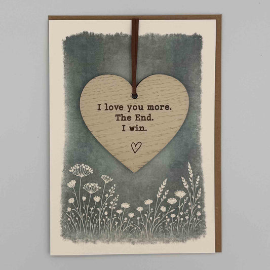 Keepsake Card - I Love You More Heart