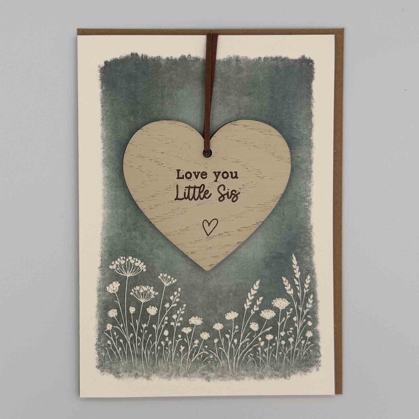 Keepsake Card - Love You Little Sis Heart