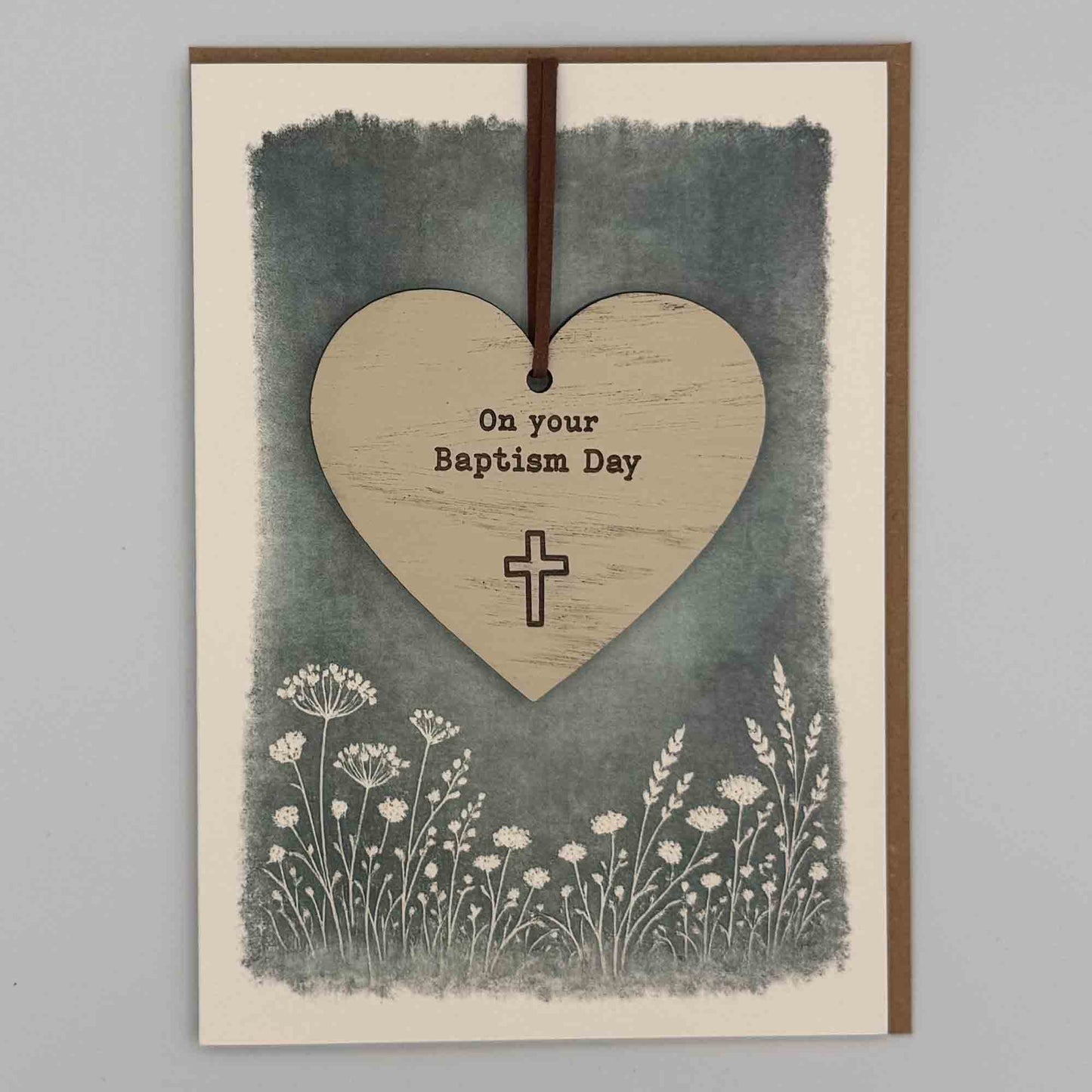 Keepsake Card - On Your Baptism Day Heart