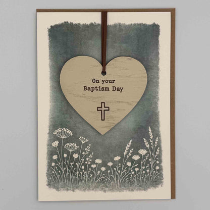 Keepsake Card - On Your Baptism Day Heart