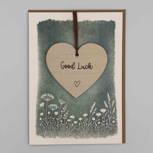 Keepsake Card - Good Luck (Heart) Heart