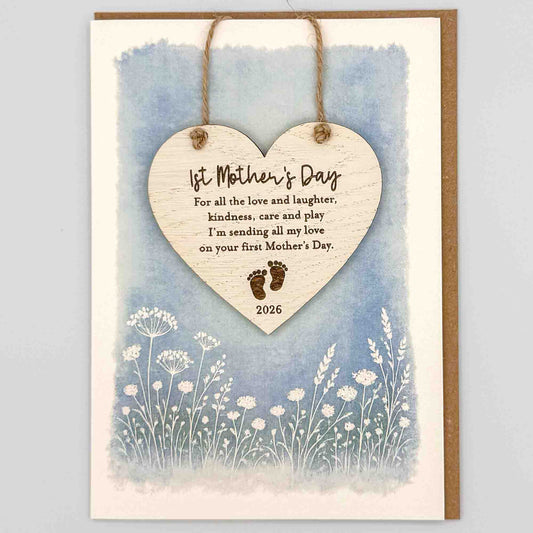 Keepsake Card - 1st Mother's Day Heart