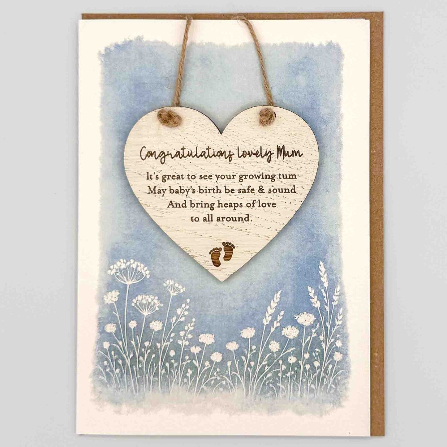 Keepsake Card - Congratulations Lovely Mum Heart