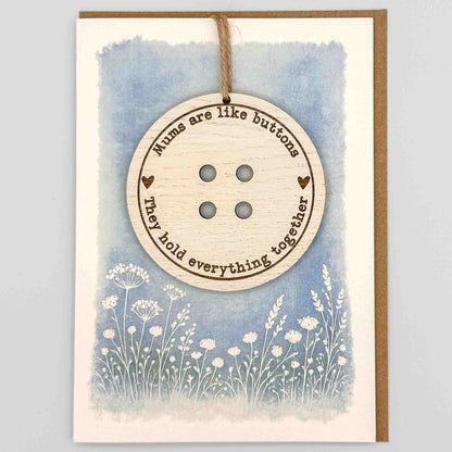 Keepsake Card - Mums Are Like Buttons