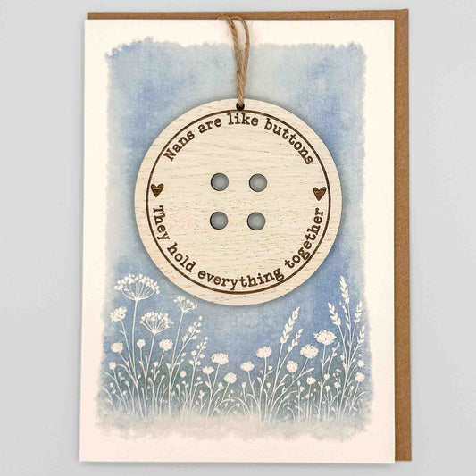 Keepsake Card - Nans Are Like Buttons