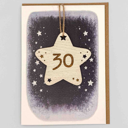 Keepsake Card - 30 Star