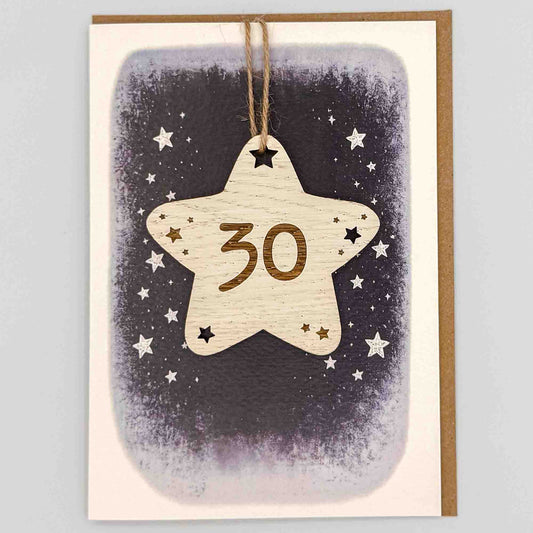 Keepsake Card - 30 Star