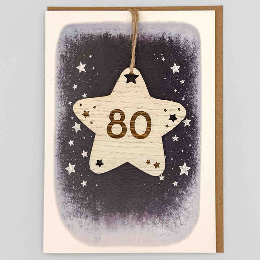 Keepsake Card - 80 Star