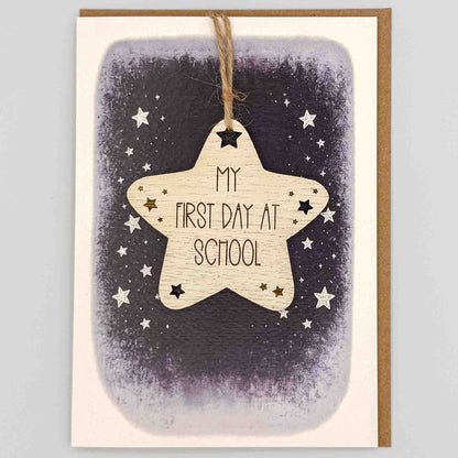 First Day at School Star Keepsake Greeting Card